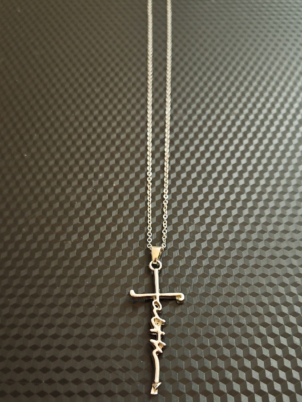 Sterling Silver Cross Pendant Necklace - Silver